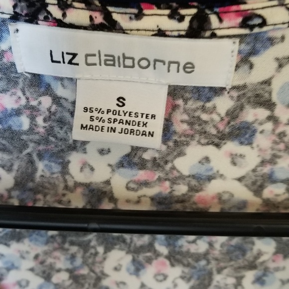 Liz Claiborne Faux Wrap Blouse (work set) - Picture 7 of 8